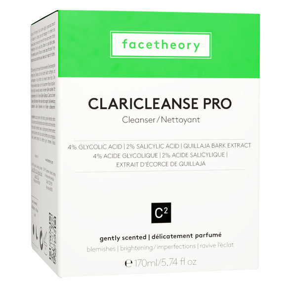 Nettoyant Clarifiant C2 Pro avec Quillaja saponaria, Acide Glycolique, Acide Salicylique et Acide Lactique