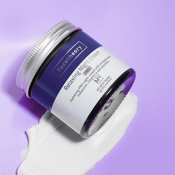 Crème de Nuit Relaxante M10 PRO avec Mélatonine Encapsulée, Vitamine E et Peptides